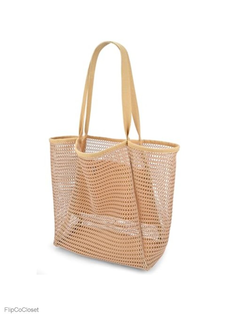 Large Nylon Hobo Beach Bag Foldable Sandproof Mesh Tote for Women Travel